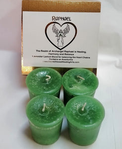 Archangel Votive Intention Candles Box of 4 - Your Choice ~ Reiki-Blessed