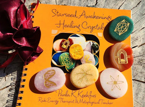 STARSEED AWAKENINGS HEALING CRYSTALS w/ Instruction Book~Healing & Enlightenment