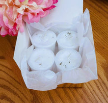 Load image into Gallery viewer, White Sage Box of 4 Votive Candles Natural Cleansing Clearing Purifying