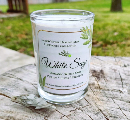 White Sage Soy Candle 3x4