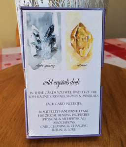 WILD CRYSTALS Healing Magick 33 Card Oracle Deck