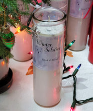 Load image into Gallery viewer, YULETIDE or WINTER SOLSTICE Jar Vigil Candle w/Herbs/Gemstones~ Choice